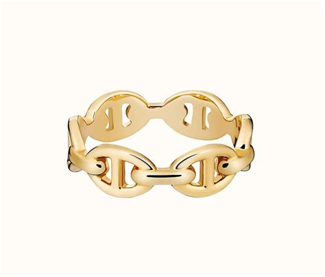 hermes chaine d ancre ring